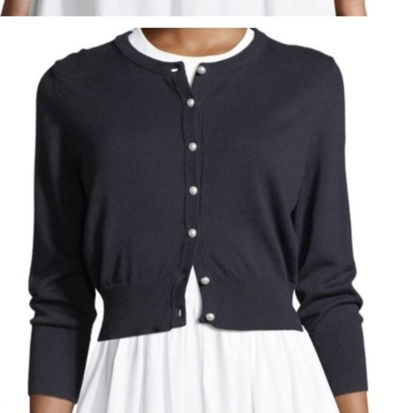 Karl Lagerfeld Black Lace Cardigan - Picture 2 of 8